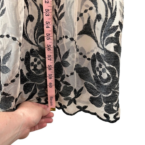 NWT A Beautiful Soul Arula Sz X 10/12 Sheer Floral Vneck Long Sleeve Maxi Dress - Picture 16 of 16